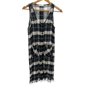 Parienne Tokyo Vest Top Lagenlook‎ Women’s size Small Tunic Linen Blend Hippie